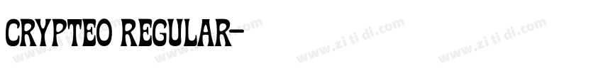 crypteo Regular字体转换 crypteo Regular字体转换